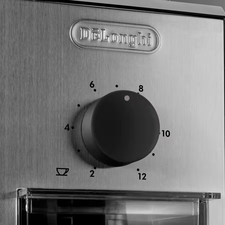 De'Longhi Stainless Steel Burr Coffee Grinder, 4.2oz
