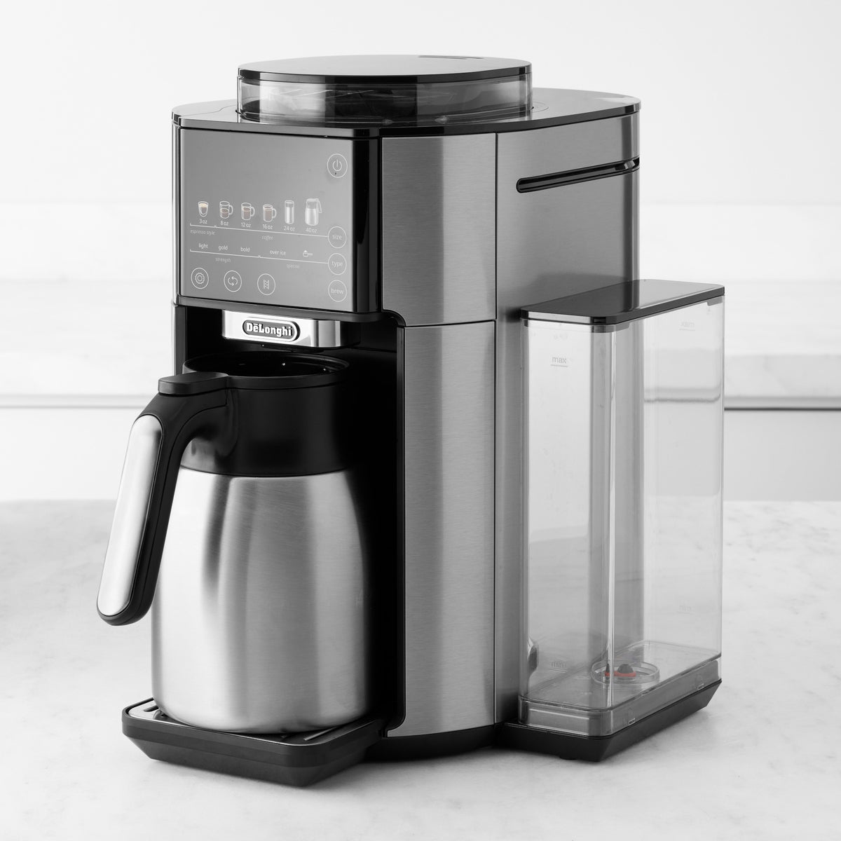 De'Longhi TrueBrew Drip Coffee Maker, Stainless with Carafe