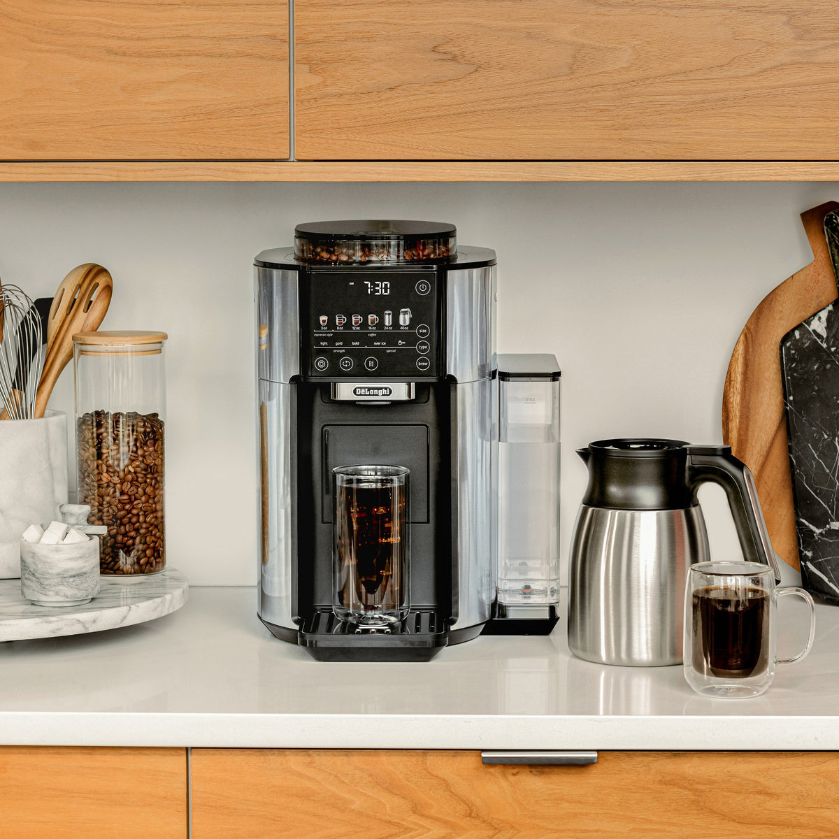 De'Longhi TrueBrew Drip Coffee Maker, Stainless with Carafe